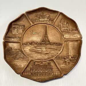 France Carved Wood Resin Wall Decor France Towns Buildings 3D